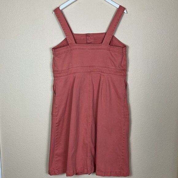 Universal Thread salmon pink button down tank Jean dress size 14 - Picture 6 of 6